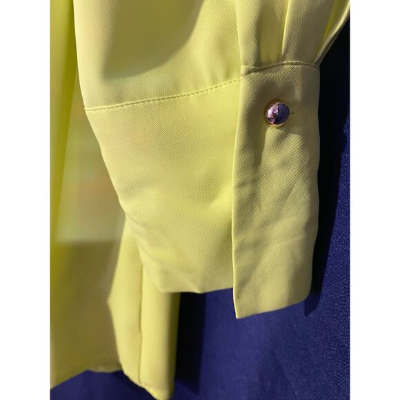 House of Harlow 1960 Chartreuse / Neon Green wrap mini dress size Xl - Picture 4 of 6